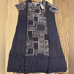 NEW - National Navy Bandana Dress. PXL